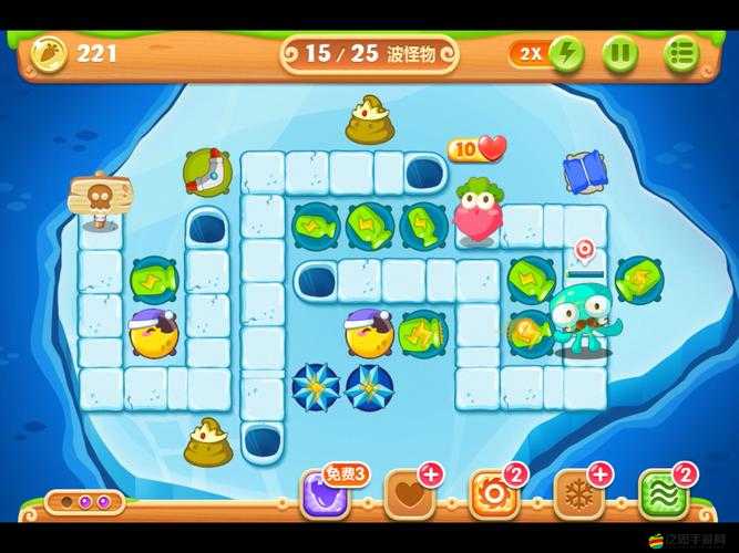 保衛蘿卜2極地冒險沙漠第78關完美攻略，一次性獲取金蘿卜與水晶蘿卜技巧