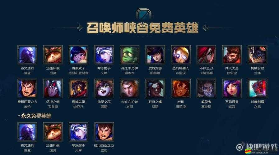 英雄聯(lián)盟LOL游戲1.31周免英雄最新更換公告詳細(xì)查詢指南