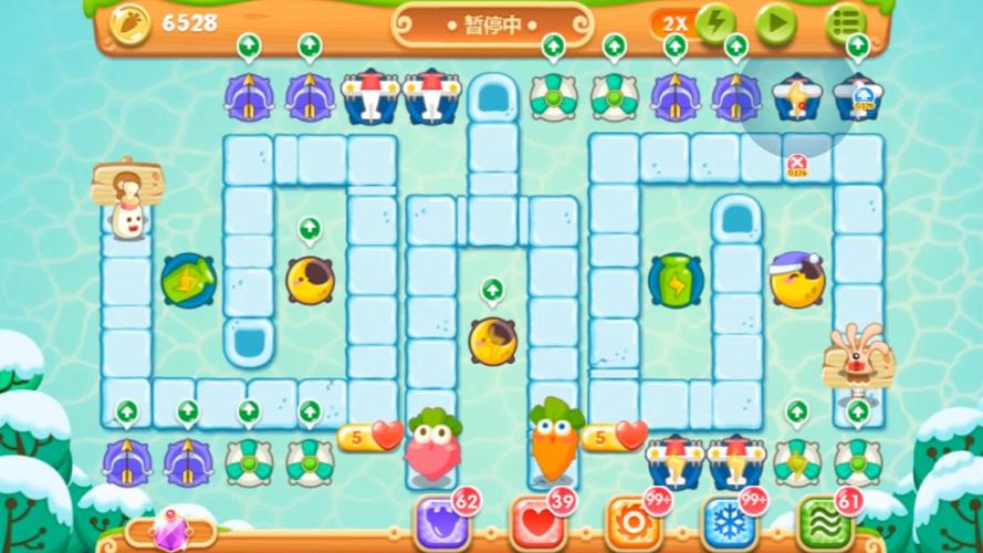 保衛蘿卜2極地冒險叢林第16關完美通關，金蘿卜獲取全攻略