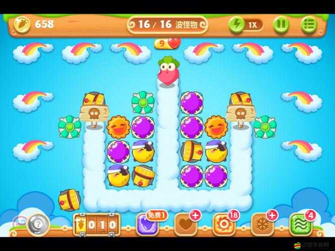 保衛(wèi)蘿卜2極地冒險(xiǎn)攻略揭秘，第63關(guān)天空金蘿卜獲取技巧與天空之城解鎖指南