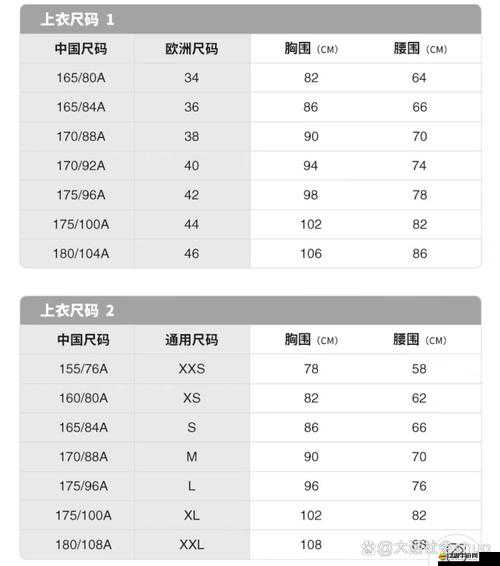 亞洲尺碼和歐洲尺碼區別：解析兩者在尺寸設計上的顯著差異