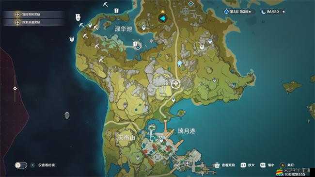 原神游戲探索，揭秘望舒客棧中假山的具體位置與隱藏秘密