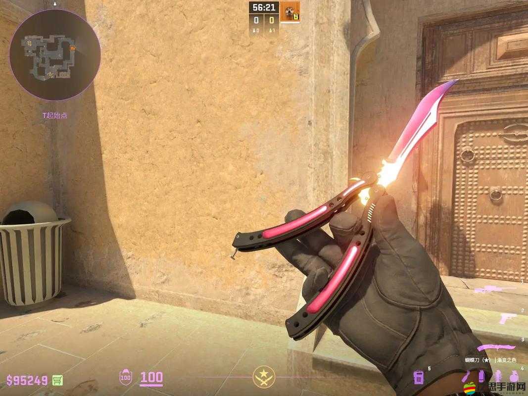 CSGO游戲內皮膚深度解析，漸變之色刺刀的獨特魅力與細節展示