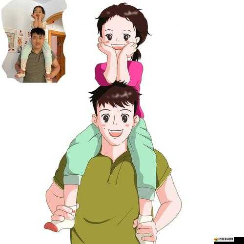 爸爸緩慢有力地送女兒上學：父愛的力量與溫暖