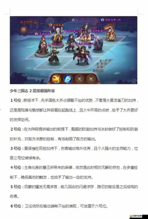 少年三國志攻略，詳解魏國陣容高效布陣策略與技巧
