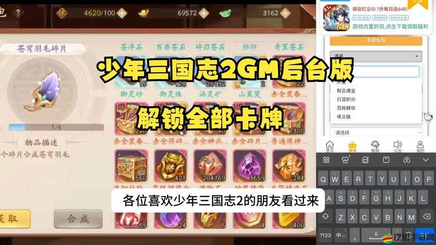 少年三國志2游戲攻略，高效技巧教你如何卡取稀有紅將